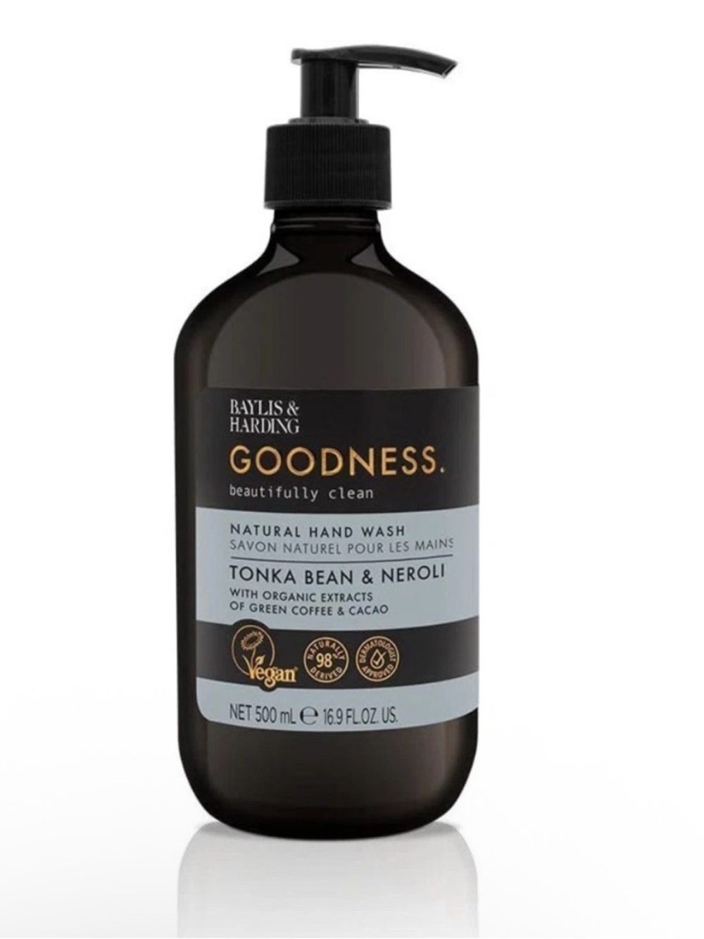 Baylis & Harding Goodness Natural Hand Wash - Tonka Bean & Neroli, 16.9 Fl. Oz.